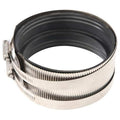 Standard-Duty Clamp Coupling Coupling, 6" Pipe, Female Coupling, Stainless Steel, 0 psi