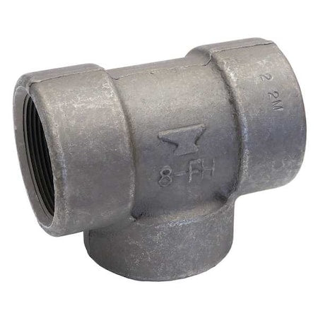 Tee Tee, 3/8" Pipe, FNPT, Forged Steel, Class 2000