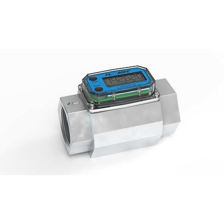 Electronic Flowmeter,1 1/2",FNPT,4.5" L