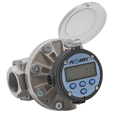 Electronic Flowmeter,1 1/2",FNPT,7.4" L