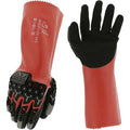 Chemical-Resistant Gloves, Cut Level A4 ,Nitrile ,Sandy ,M 1 PR