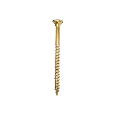 Deck Screw, #10 x 4 in, Climatek, Flat Head, Torx Drive, 1000 PK