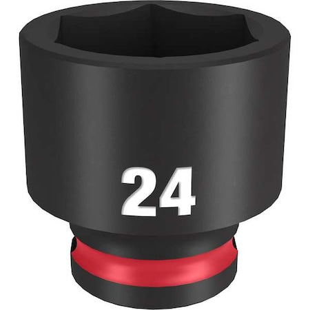 24mm SHOCKWAVE Impact Duty 3/8 in. Drive Standard 6 Point Impact Socket