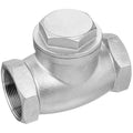 Check Valve, Inline Swing, 1/4 in FNPT x FNPT, 304 Stainless Steel Body, 125 psi