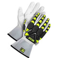 Leather Gloves, Goatskin Palm, C100 Thinsulate Lining, White / White