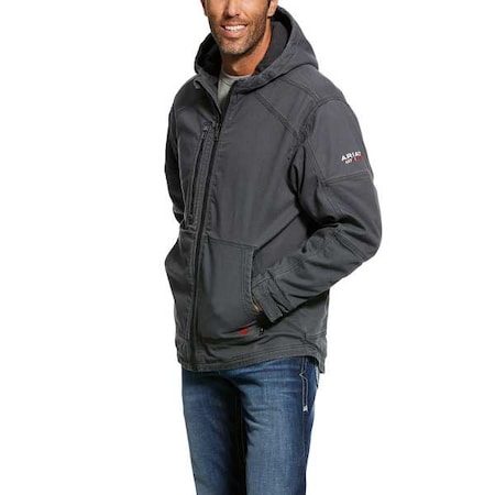 FR Stretch Canvas Jacket, 44 cal/sq cm, M, 9.5 oz Zipper Closure