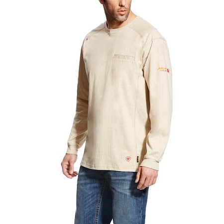 Men's FR Crew Longsleeve Tee, 8.7 cal/sq cm, XLT, Cotton