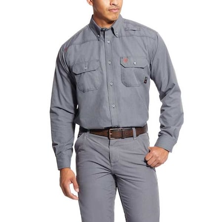 Men's Flame-Resistant Shirt, 9.5 cal/sq cm, S, GlenGuard(R)
