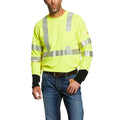 Men's FR Hi-Vis Longsleeve Tee, 16.4 cal/sq cm, XL, Pique