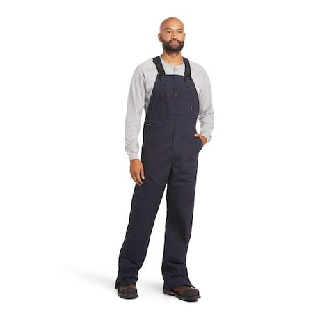 Bib Overalls, 15 cal/sq cm ATPV, L, 34 in Inseam, Adjustable Straps, Buckle