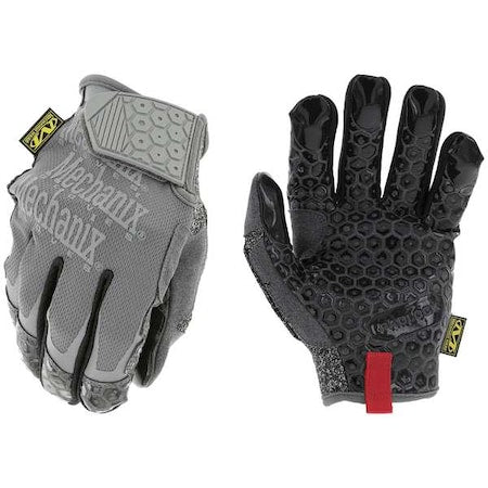 Mechanics Gloves, TrekDry Back, Hook-and-Loop, Gray, S
