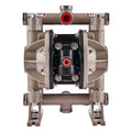 Double Diaphragm Pump, Polypropylene, Air Operated, Santoprene, 13 GPM