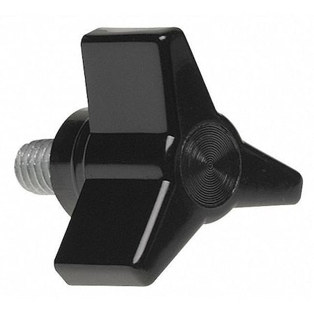 Three Prong Clamp Knob, 3/8-16 Thread Size, 1.00"L, HR Phenolic