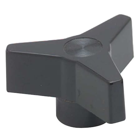 Three Prong Clamp Knob, 1/4-20 Thread Size, 0.77"L, GP Phenolic