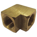 90 Degrees Elbow Brass 90 Degrees Female Elbow, 1/4 in Female NPT X 1/4 in Female NPT, 10 PK