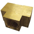 Tee Brass Extruded Tee, 1/2 in Female NPT X 1/2 in Female NPT, 10 PK