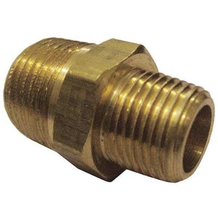 Reducing Nipple Brass Reducing Nipple, 1/2 in Male NPT X 1/4 in Male NPT