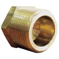Hex Head Plug Brass Hex Head Plug, 10 PK