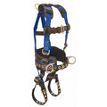 Condor Full Body Harness, L/XL, 425 lb., Mating Chest/ Tongue Leg Straps, Back, Hips D-Ring