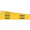 Pipe Marker, Adhesive, Black, Exhaust, PK5, 7098-4-PK