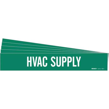 Pipe Marker,White,HVAC Supply,PK5, 7380-1-PK