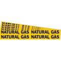 Pipe Marker,Black,Natural Gas,PK5, 105805-PK