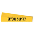 Pipe Marker,Black,Glycol Supply,PK5, 7123-1HV-PK