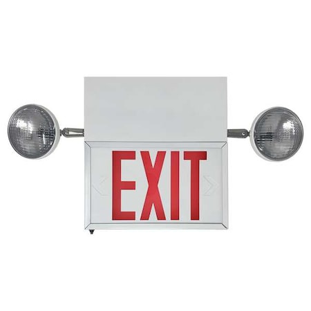 Exit Sign,LED,Red Letter Color,3 Faces, L2ETXFL2RWW-U