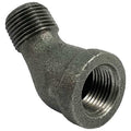 45 Degrees  Street Elbow 45 Degrees  Street Elbow, 3/8" Pipe, FNPT x MNPT, Malleable Iron