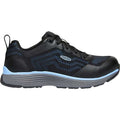 Women's Athletic Shoe, 6 1/2 Mesh Upper, Aluminum Toe, 3 in H, Airy Blue/Black, 1025571