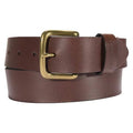 Carhartt Classic Buckle Belt, Brown, Full Grain Bridle Leather, 50 in Length, 1 1/2 in Width