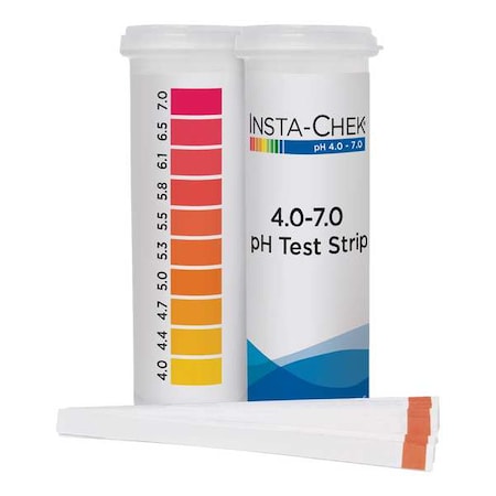 pH Test ,3 1/4 in L,4 to 7 pH,PK600