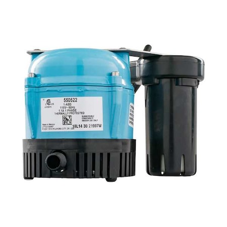 Condensate Pump,1/2 gal,1/150 hp,115V AC