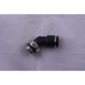 Push to Connect Fitting, Nylon, Black