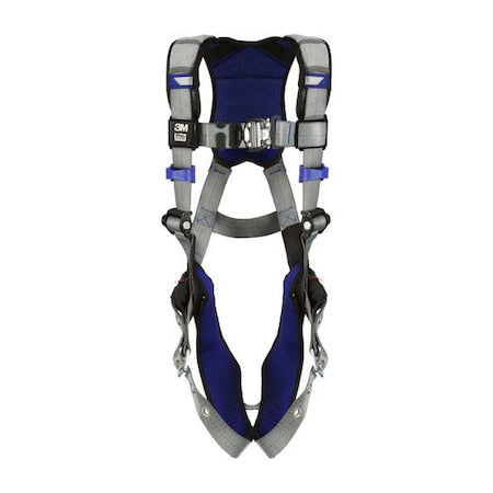 ExoFit(TM) X200 Fall Protection Harness, L, 420 lb, Mating Chest/ Tongue Leg Straps, Back D-Ring