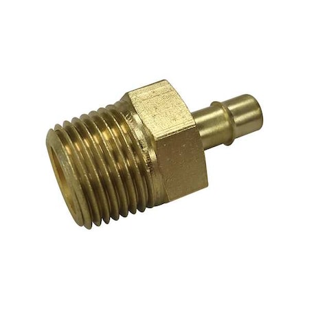Straight, Brass, MNPT 1/4", Barbed 1/16"