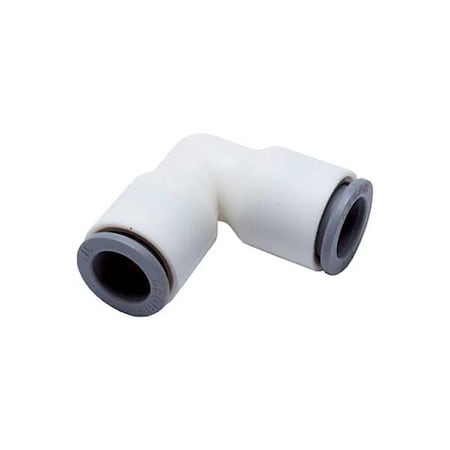 Metric Plastic Push-to-Connect Fitting, Polymer, White
