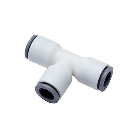 Metric Plastic Push-to-Connect Fitting, Polymer, White