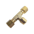 Tee,Brass,Comp8mm,Comp8mm,BSPT3/8"
