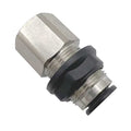 Strt, Brass, BSPP 1/4 mm, Push-Fit 8 mm