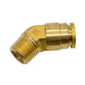Brass DOT Push-to-Connect Fitting, Brass, Silver
