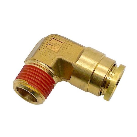 Brass DOT Push-to-Connect Fitting, Brass, Silver