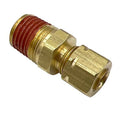 Strt, Brass, Comp. 1/2 in, MNPT 1/2 in