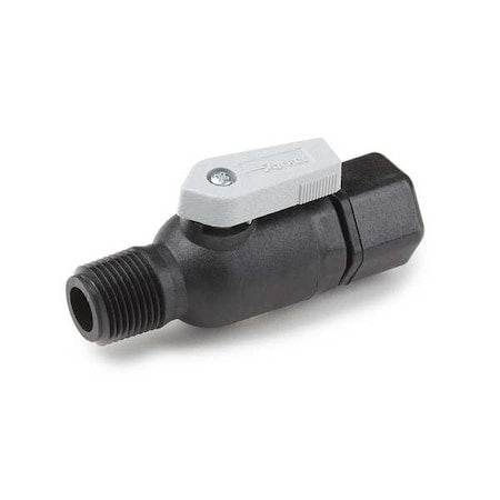 Manual 2-Way Ball Valve,Comp,Polypro