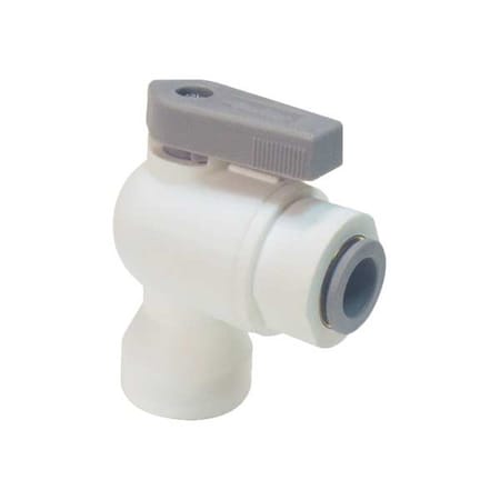 Manual 2-Way Ball Valve,Push,Polypro