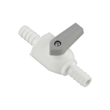 Manual 2-Way Ball Valve,Barb,Polypro