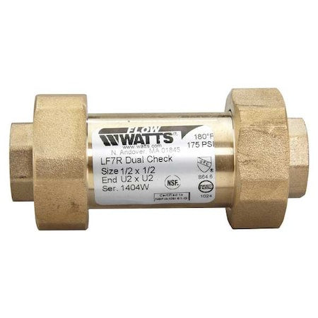 Backflow Preventer,Size 1/2",175 psi