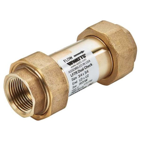 Backflow Preventer,Size 3/4",175 psi