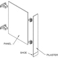 Partition,Urinal Screen,Poly,Charcoal