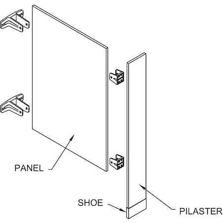 Partition,Urinal Screen,Poly,Charcoal